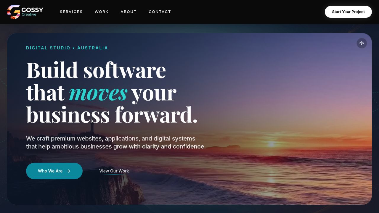 Gossy Creative — Founder-Led Creative Studio | Central Coast NSW